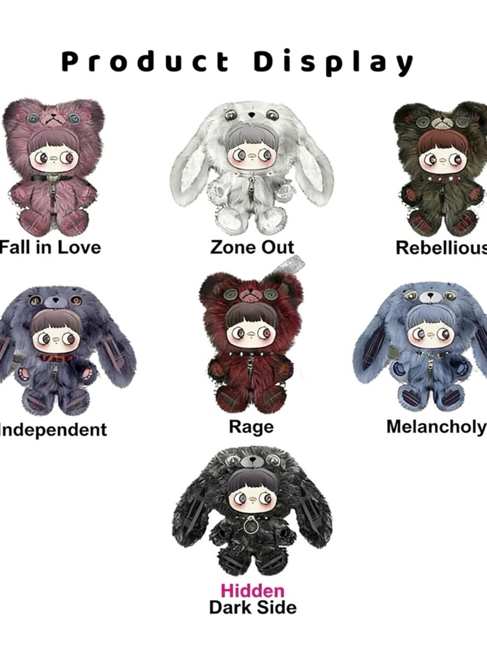 Brand New MAYMEI 400% Rebel Doll Backpack Series Plush -- 🩷 Fall In Love 🩷 - Picture 8 of 14